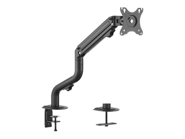 Gembird MA-DA1-02 - Befestigungskit - einstellbarer Arm - f�r Flachbildschirm - tilting, up to 8 kg - Stahl, Aluminium, Kunststoff - Fine Texture Black - Bildschirmgr��e: 43.2-81.3 cm (17-32)