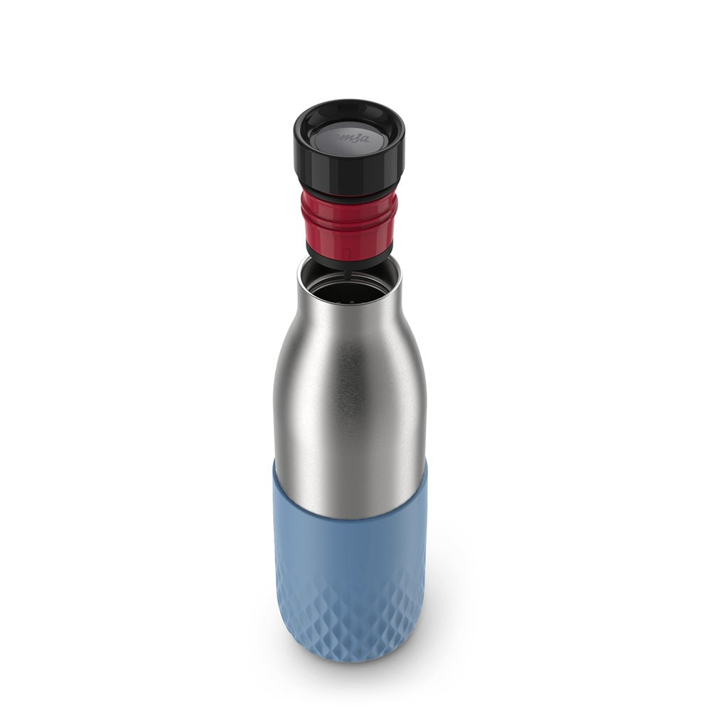 EMSA Bludrop Sleeve N3110700 - 500 ml - Fitness - Sport - Blau - Edelstahl - Edelstahl - Junge/Mdchen - 24 h