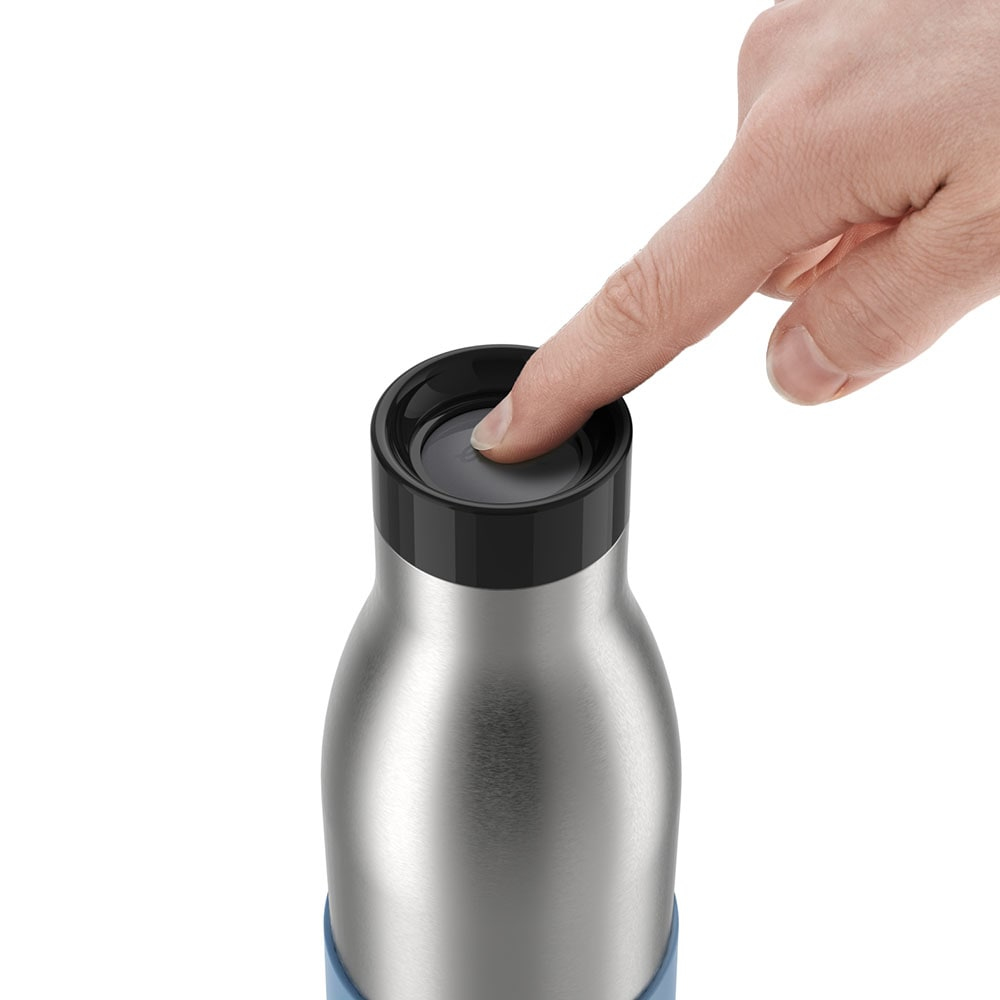 EMSA Bludrop Sleeve N3110700 - 500 ml - Fitness - Sport - Blau - Edelstahl - Edelstahl - Junge/Mdchen - 24 h