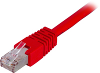 Deltaco STP-62R - 2 m - Cat6 - RJ-45 - RJ-45 - Rot