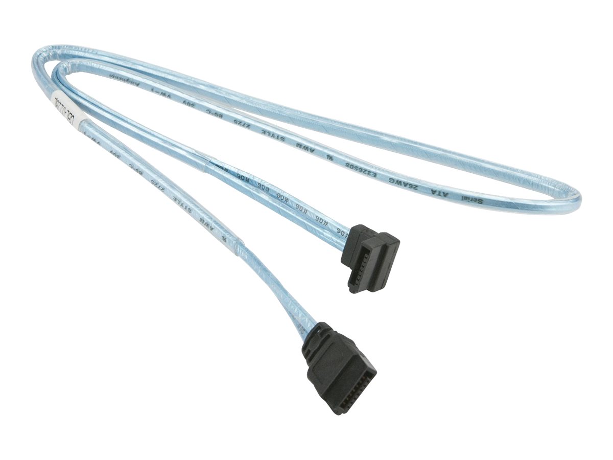 Supermicro Round cable de SATA 0,55 m Negro, Azul