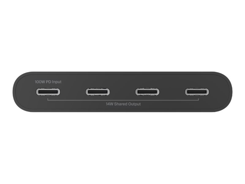 Belkin AVC018BTBK hub & concentrateur USB Type-C 10000 Mbit/s Noir