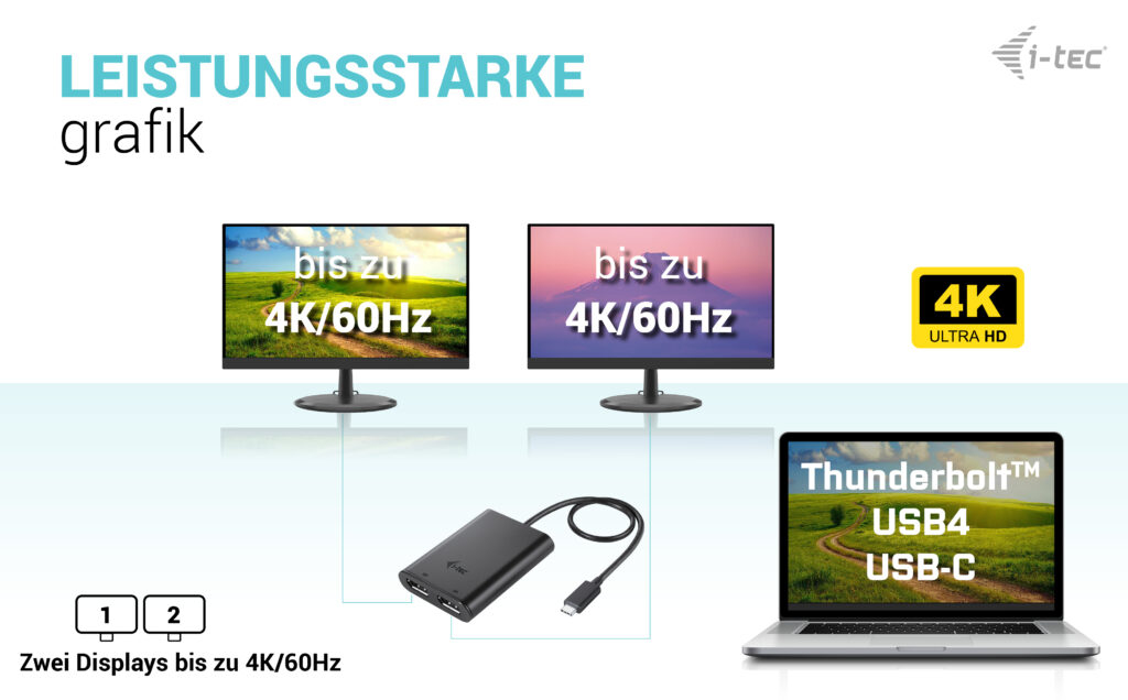 i-tec Dockingstation - USB-C / USB4 / Thunderbolt 3 / Thunderbolt 4