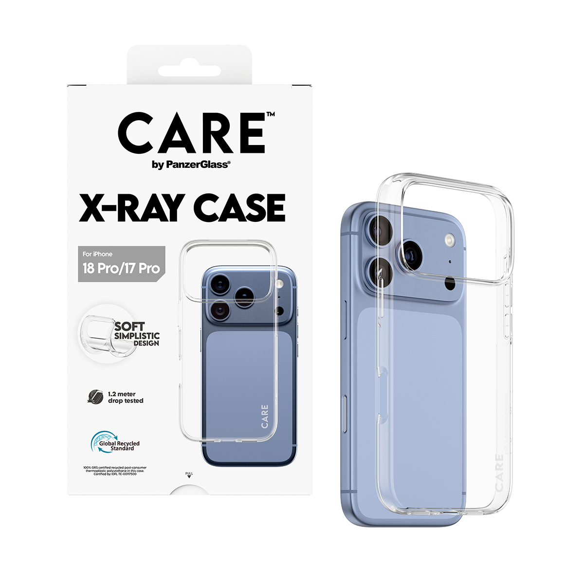 PanzerGlass CARE by � X-Ray Case iPhone 2026 Pro | 17 Pro coque de protection pour t�l�phones portables Housse Transparent