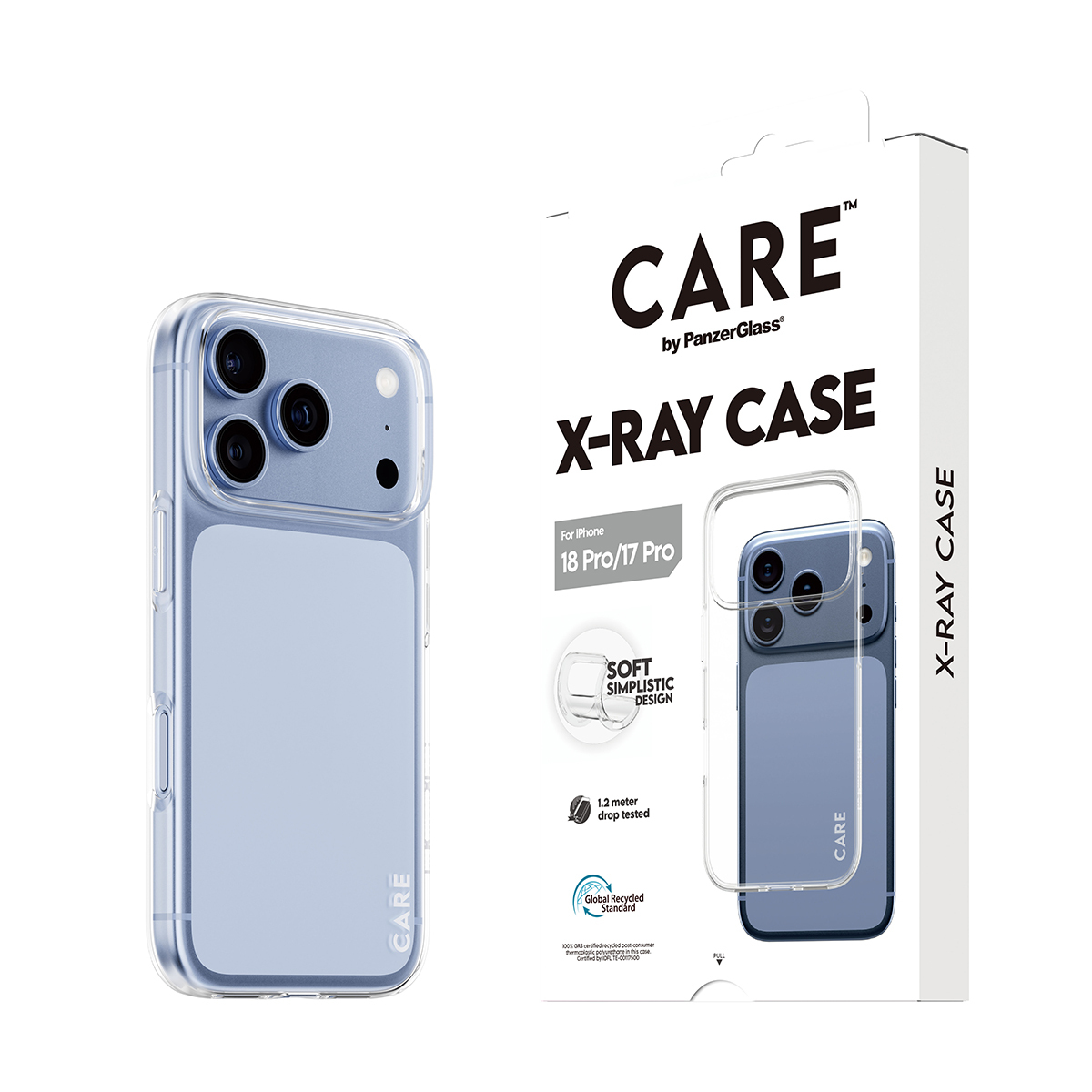 PanzerGlass CARE by � X-Ray Case iPhone 2026 Pro | 17 Pro coque de protection pour t�l�phones portables Housse Transparent