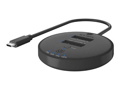 ICY BOX IB-1612MCL-CU31 - SSD-Dockingstation Schchte: 2 - M.2 - M.2 NVMe Card - USB-C 3.2 (Gen 2)