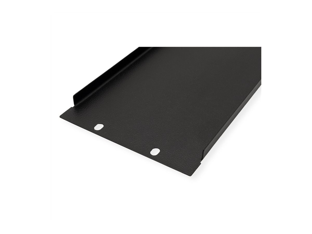 ROLINE Blindabdeckung - Jet Black, RAL 9005 - 3U - 48.3 cm (19)