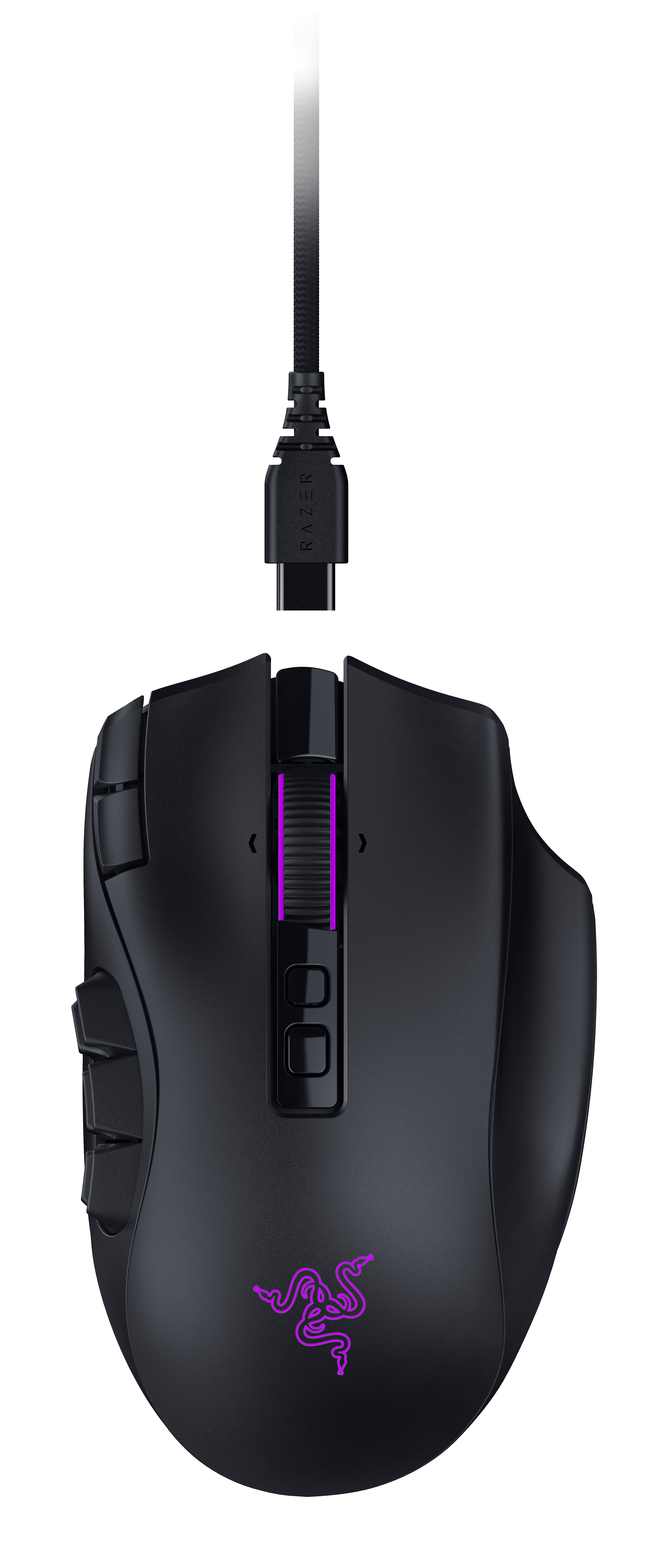 Razer Naga V3 Pro mouse Gaming Right-hand RF Wireless + Bluetooth + USB Type-C Optical 50000 DPI