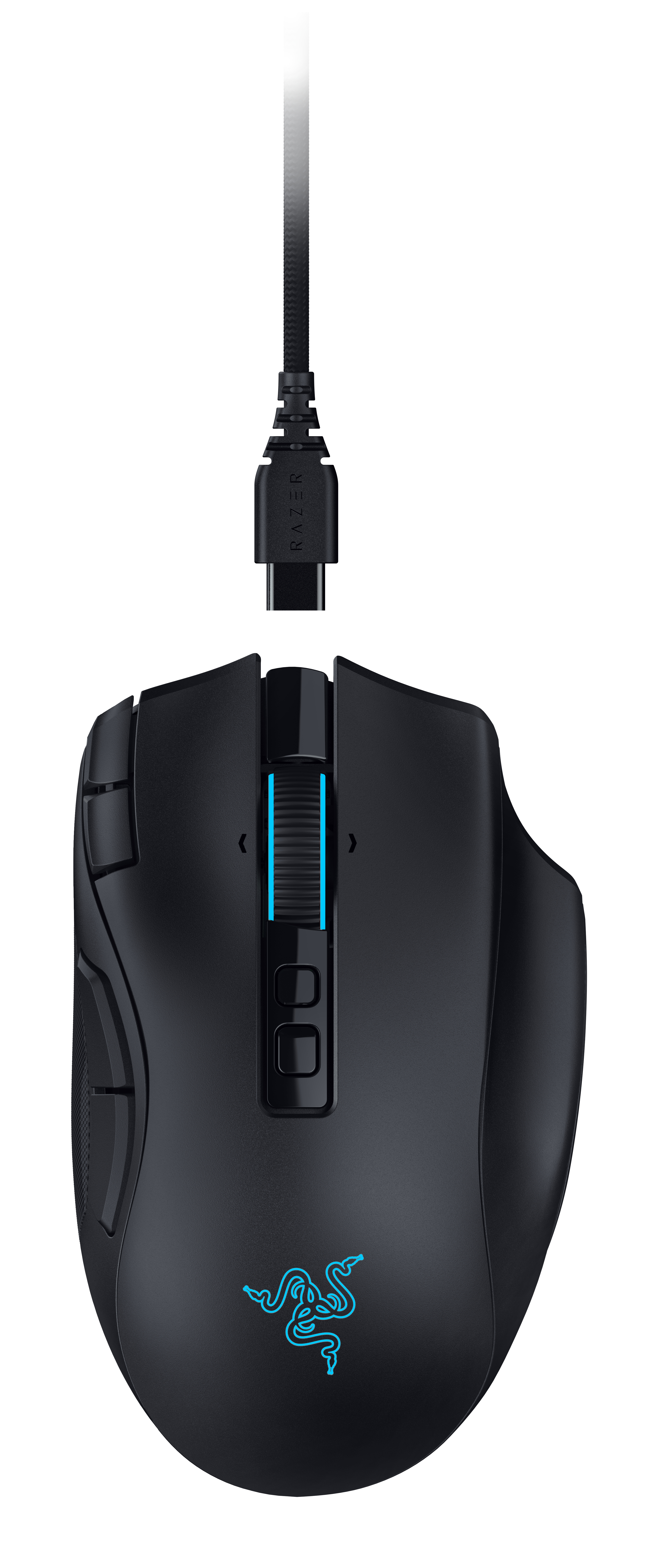 Razer Naga V3 Pro mouse Gaming Right-hand RF Wireless + Bluetooth + USB Type-C Optical 50000 DPI