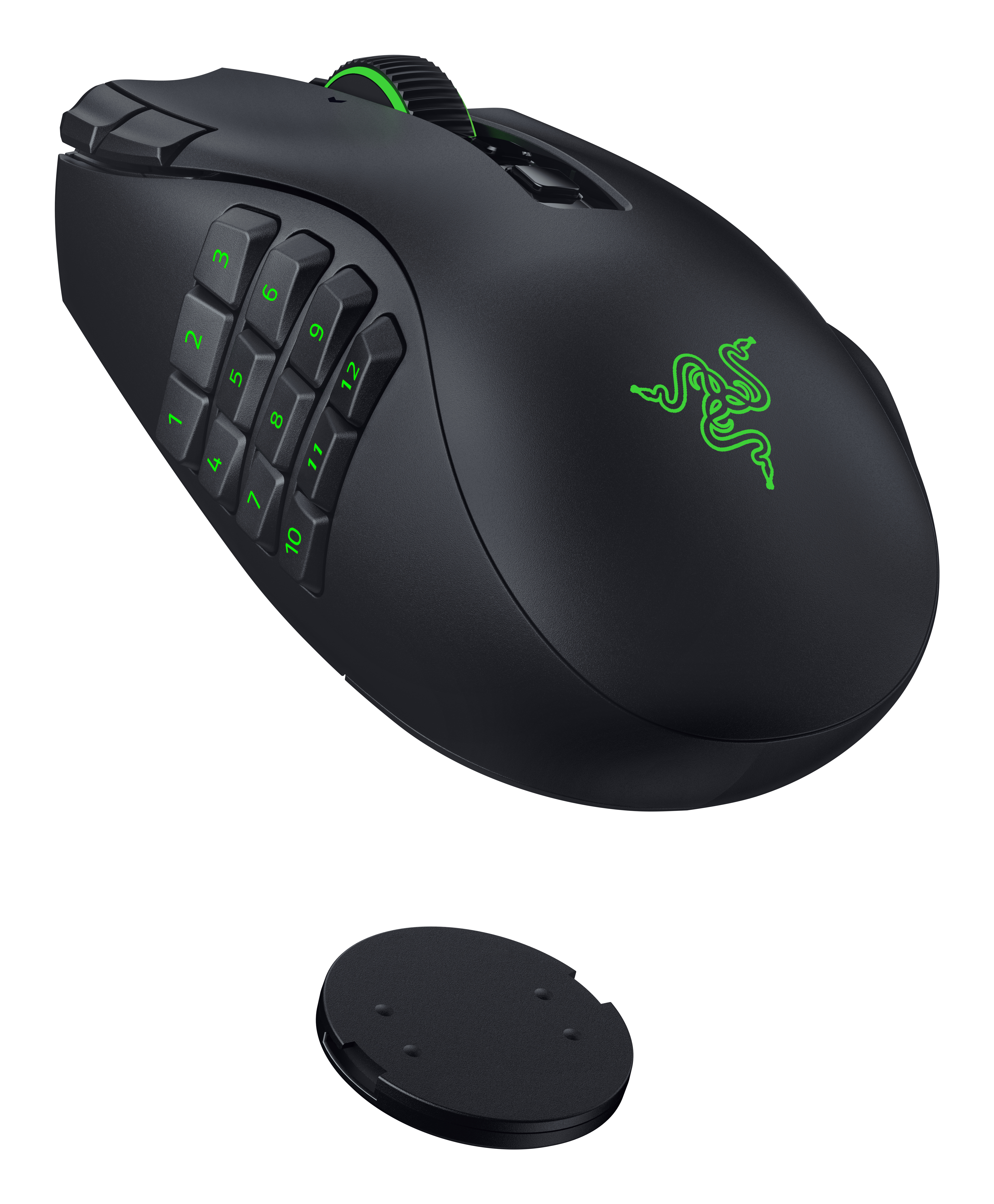 Razer Naga V3 Pro mouse Gaming Right-hand RF Wireless + Bluetooth + USB Type-C Optical 50000 DPI