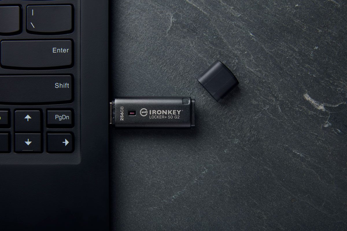 Kingston Technology IronKey 256 Go Locker Plus 50 G2, FIPS 197, AES-256