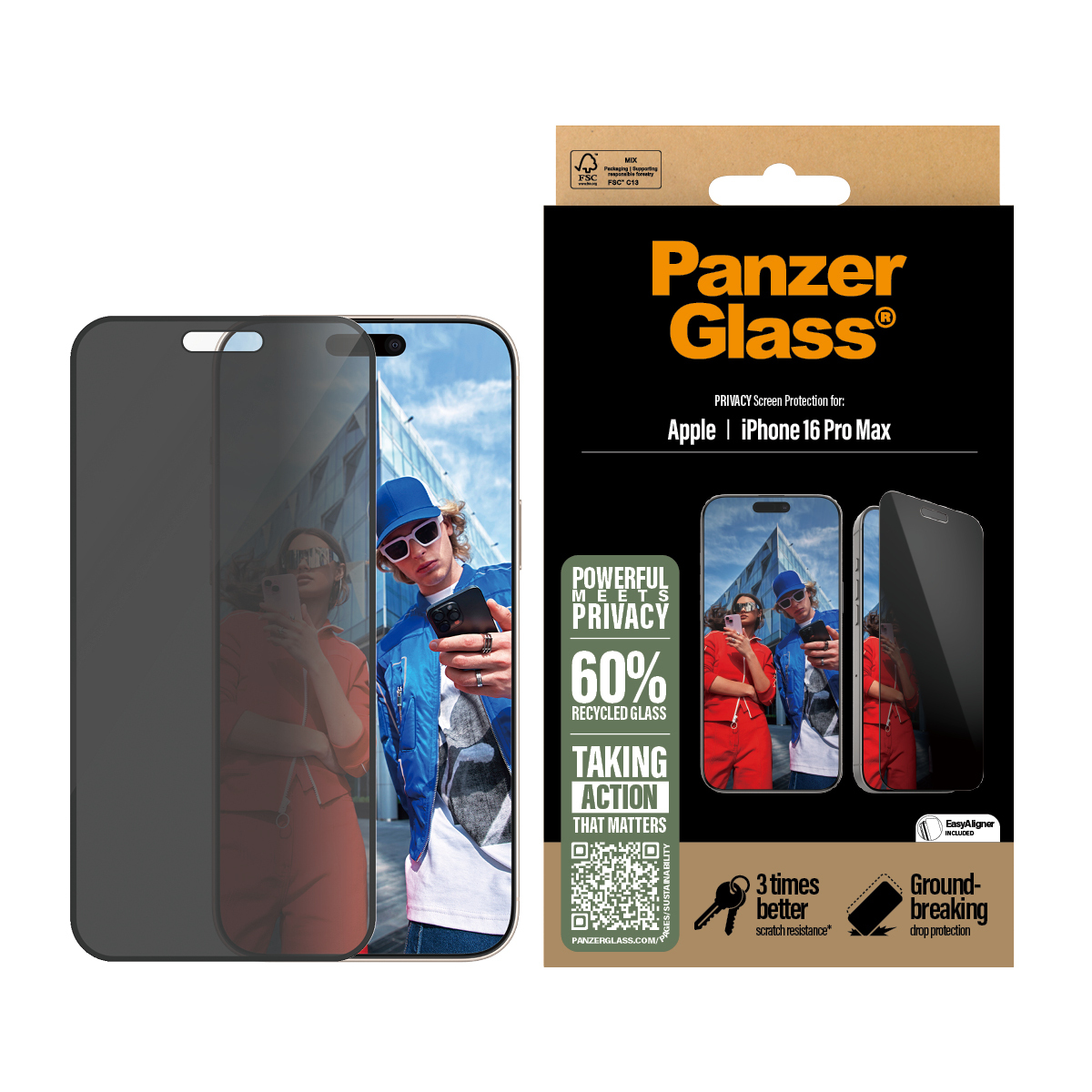 PanzerGlass Bildschirmschutz f�r Handy - ultrabreite