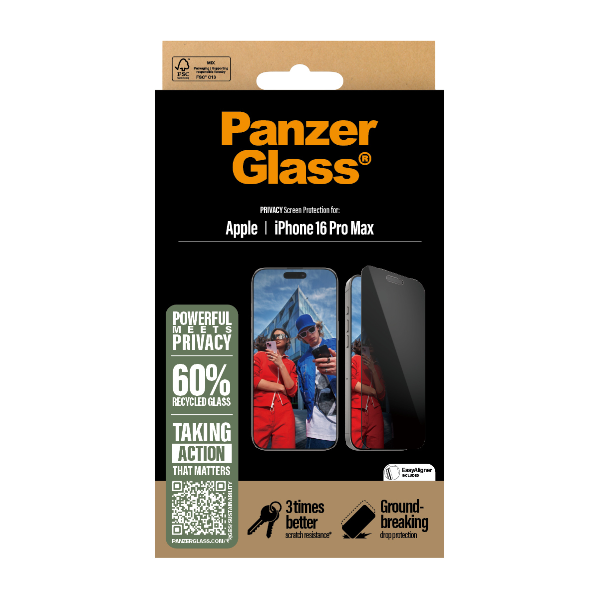 PanzerGlass Bildschirmschutz f�r Handy - ultrabreite