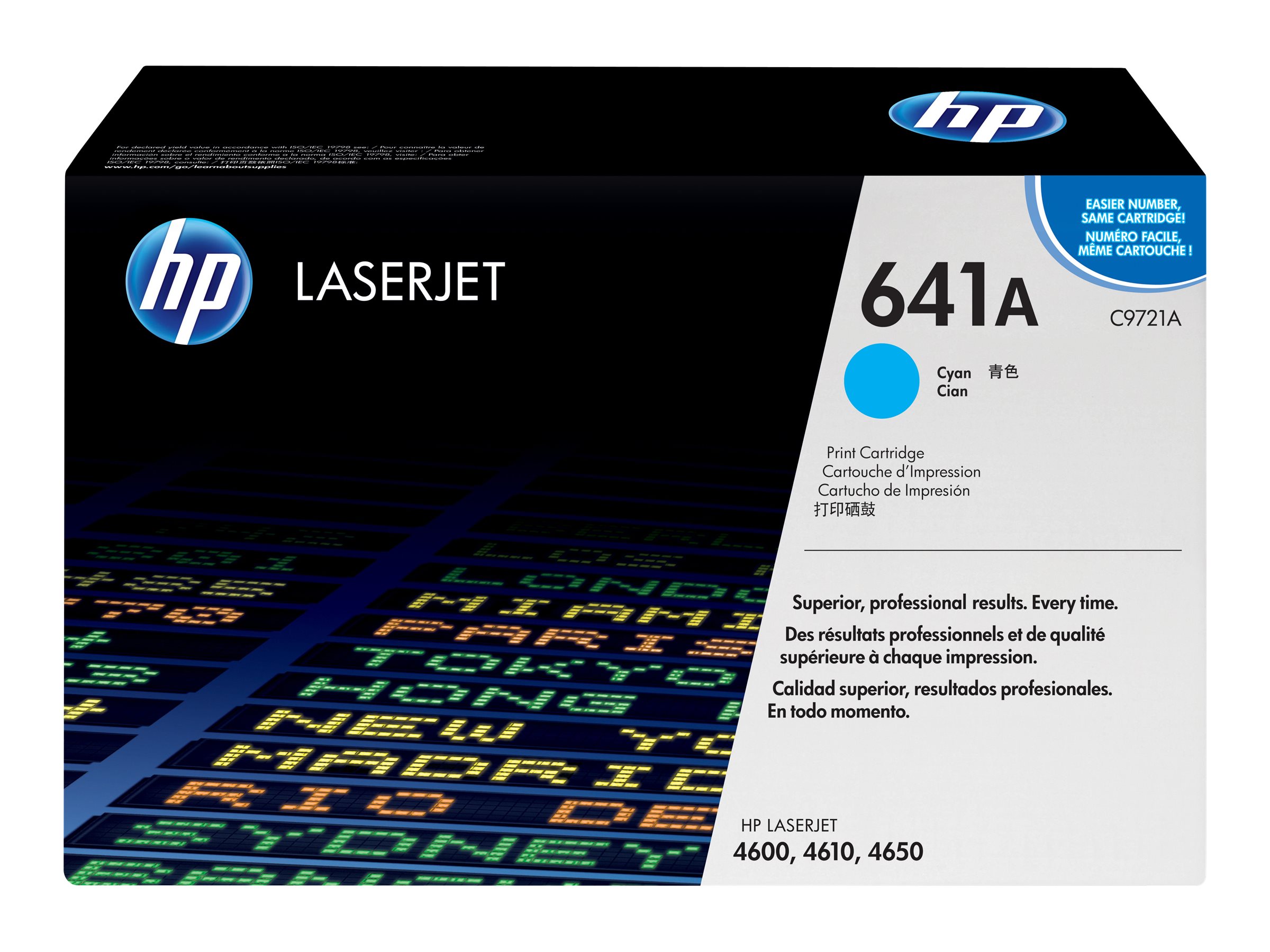 HP 641A - C9721A - Toner cyan - fr Color LaserJet 4600, 4610, 4650