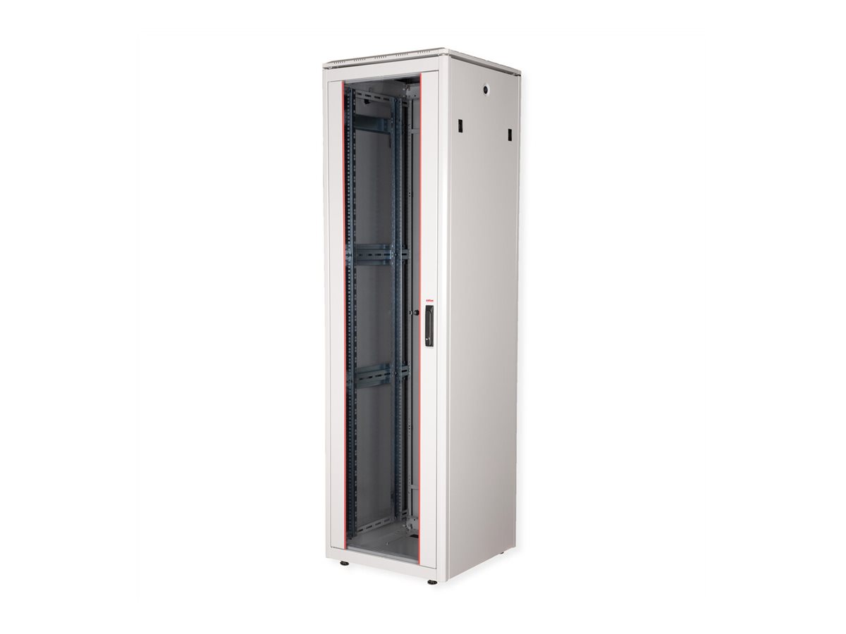 ROLINE Pro - Schrank Netzwerkschrank - mit Glast�r, 600 x 600 mm (B x T)