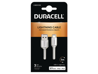 Duracell USB5012W - 1 m - USB A - Lightning - 2.0 - Wei�