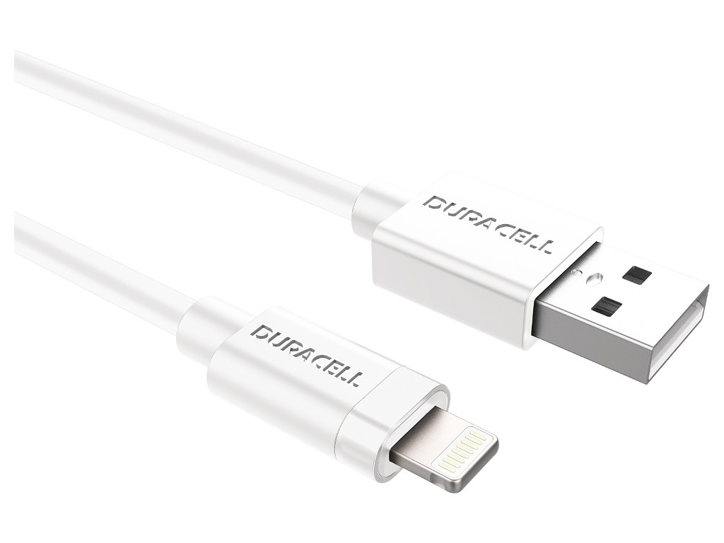 Duracell USB5012W c�ble USB 2.0 1 m USB A Lightning Blanc