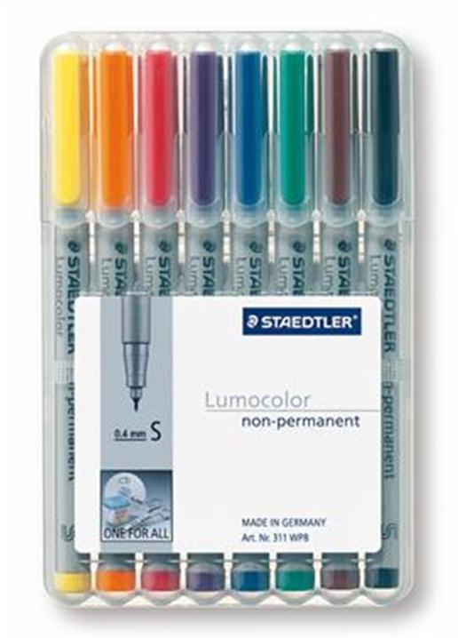 Staedtler 311 WP8 evidenziatore 8 pz Nero, Blu, Marrone, Verde, Arancione, Rosso, Viola, Giallo