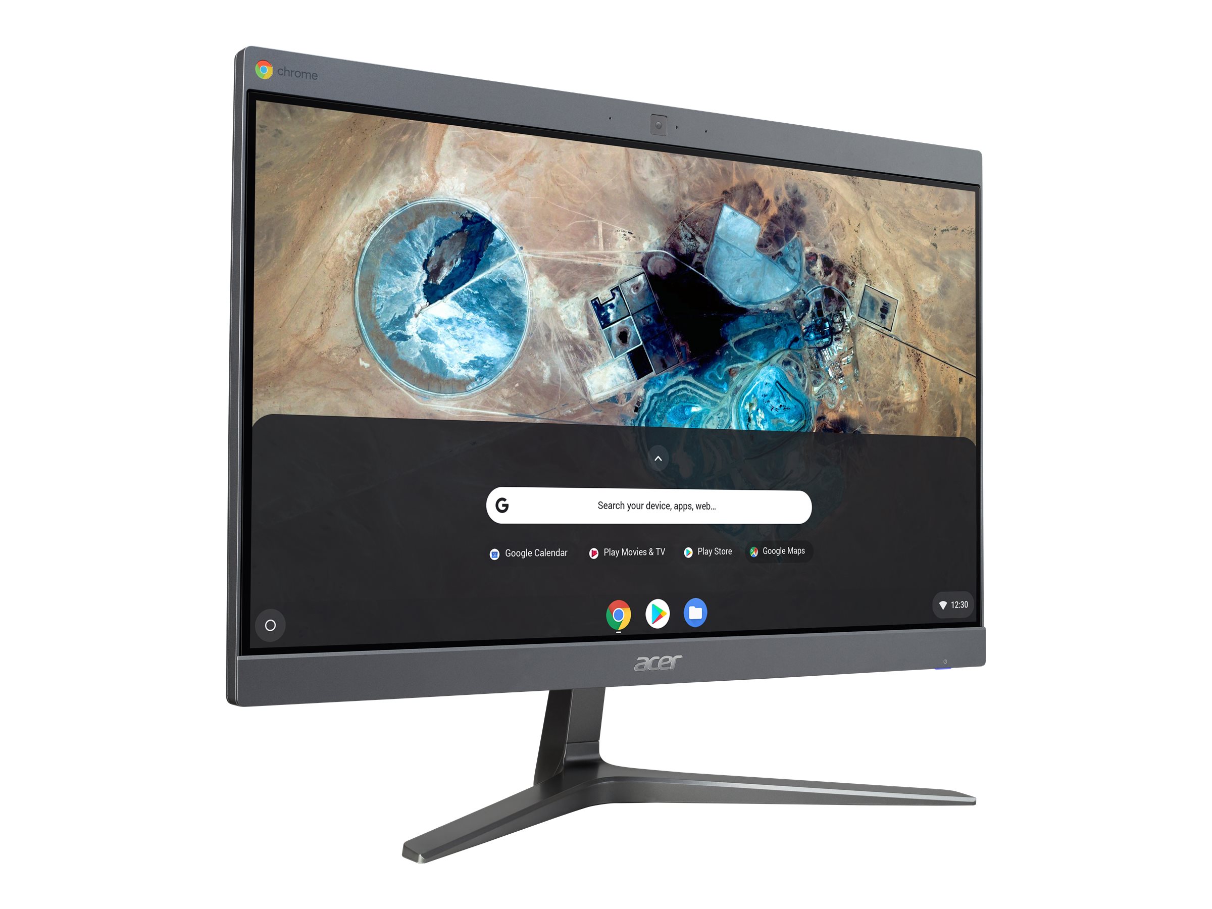 Acer Chromebase CA24I2 - All-in-One (Komplettl�sung) - 1 x Core i3 8130U / 2.2 GHz - RAM 8 GB - SSD 128 GB - UHD Graphics 620 - GigE - WLAN: 802.11a/b/g/n/ac, Bluetooth 4.2 - Chrome OS - Monitor: LED 60.5 cm (23.8)