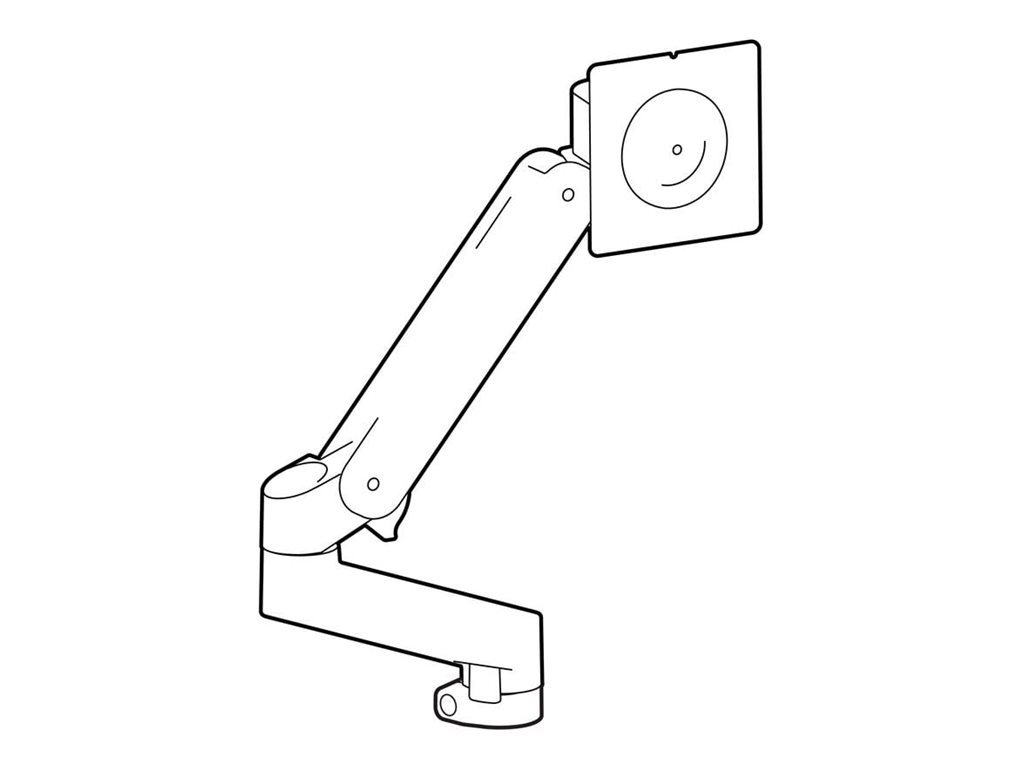 Ergotron LX Pro - Befestigungskit (Monitorarm, Verlngerung, Monitor-Schwenkarm, Stangenring, Befestigungsmaterialien) - Konstante Krafttechnologie - fr Flachbildschirm - expansion kit - Aluminium - wei (34)
