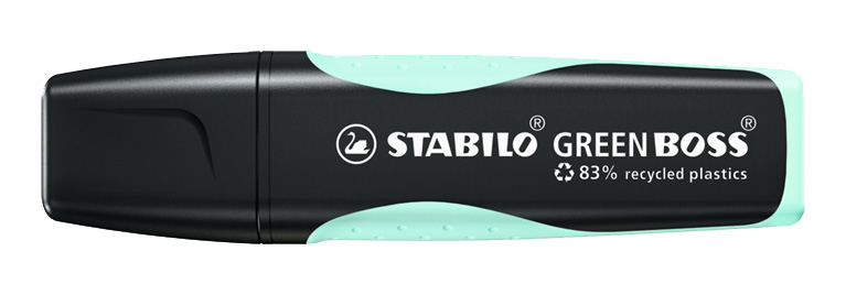 STABILO GREEN BOSS marqueur 1 pi�ce(s) Pointe biseaut�e Turquoise