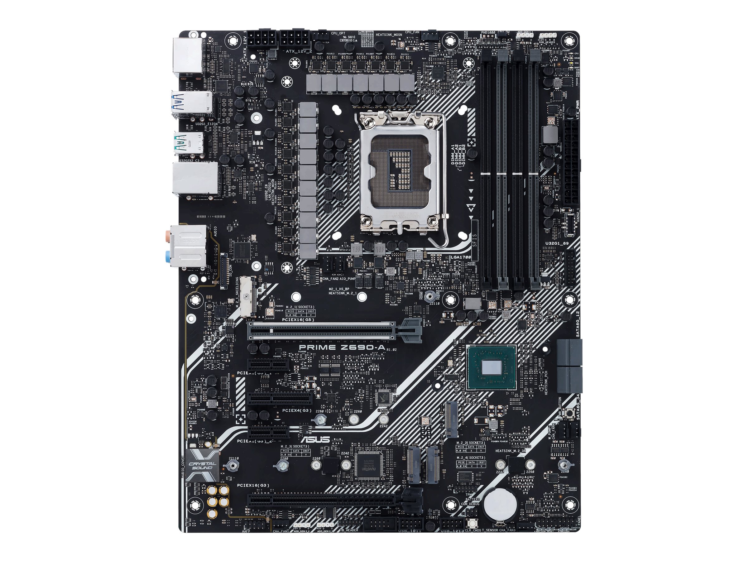 ASUS PRIME Z690-A - Motherboard - ATX - LGA1700-Sockel - Z690 Chipsatz - USB-C Gen2, USB 3.2 Gen 1, USB 3.2 Gen 2, USB-C Gen 2x2 - 2.5 Gigabit LAN - Onboard-Grafik (CPU erforderlich)