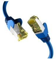 M-Cab EC020200089 cable de red Azul 0,25 m Cat6a S/FTP (S-STP)