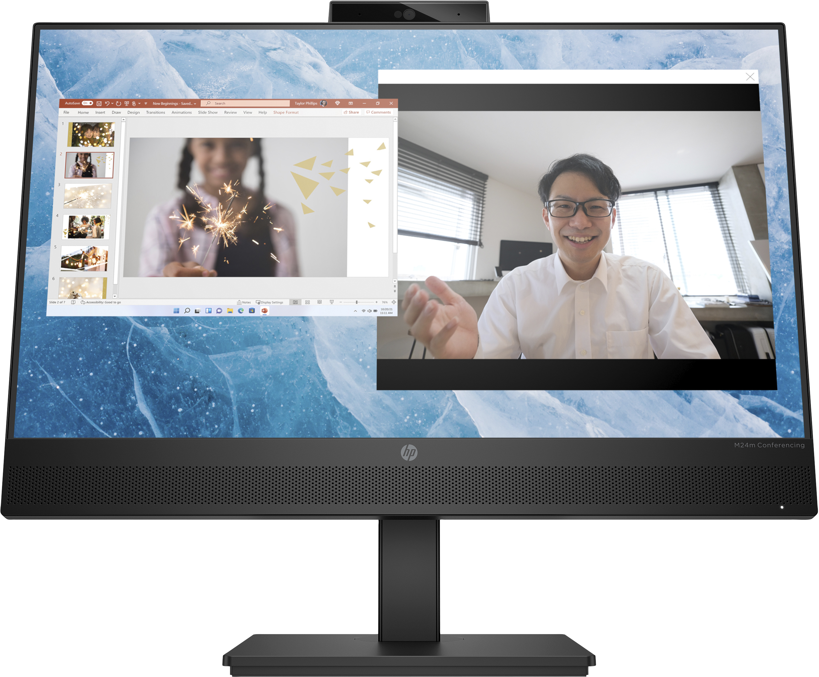 HP M24m Conferencing Monitor - LED-Monitor - 61 cm (24)
