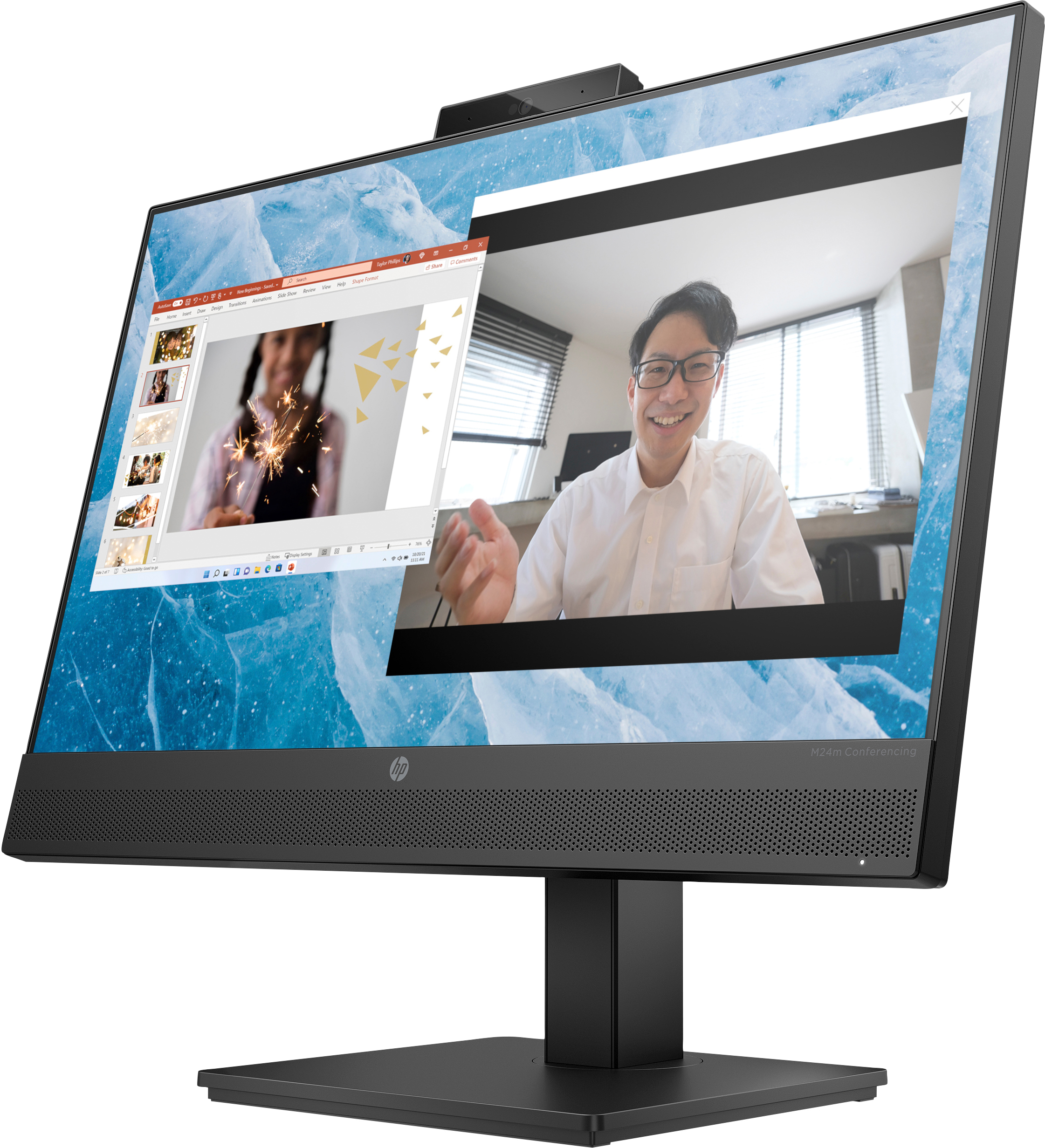 HP M24m Conferencing Monitor - LED-Monitor - 61 cm (24)