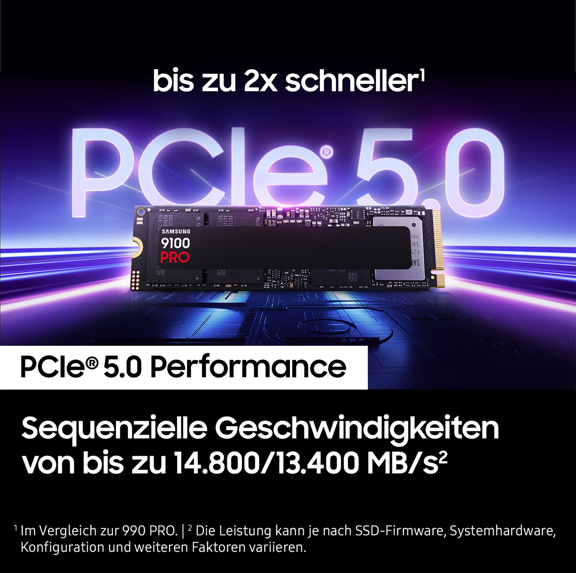Samsung 9100 PRO PCIe� 5.0 NVMe M.2 SSD - 1 TB