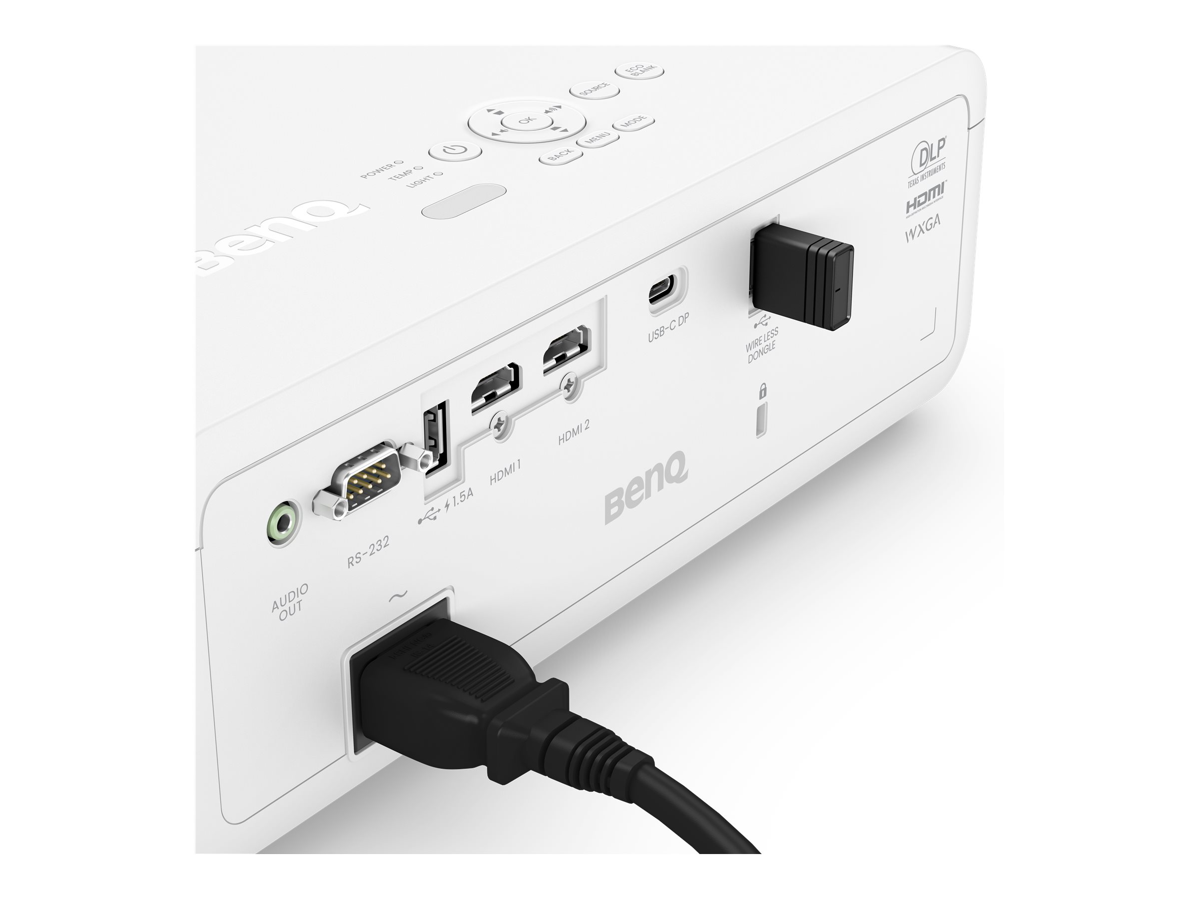 BenQ LW650 - DLP-Projektor - Laser - tragbar - 3D - 4000 ANSI-Lumen - WXGA (1280 x 800)