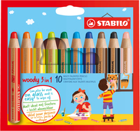 STABILO woody 3 in 1 Multicolore 10 pi�ce(s)