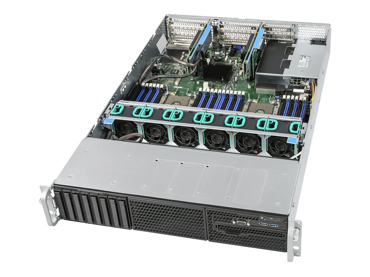 Intel Server System R2208WFQZS - Server - Rack-Montage - 2U - zweiweg - keine CPU - RAM 0 GB - SATA - Hot-Swap 6.4 cm (2.5)