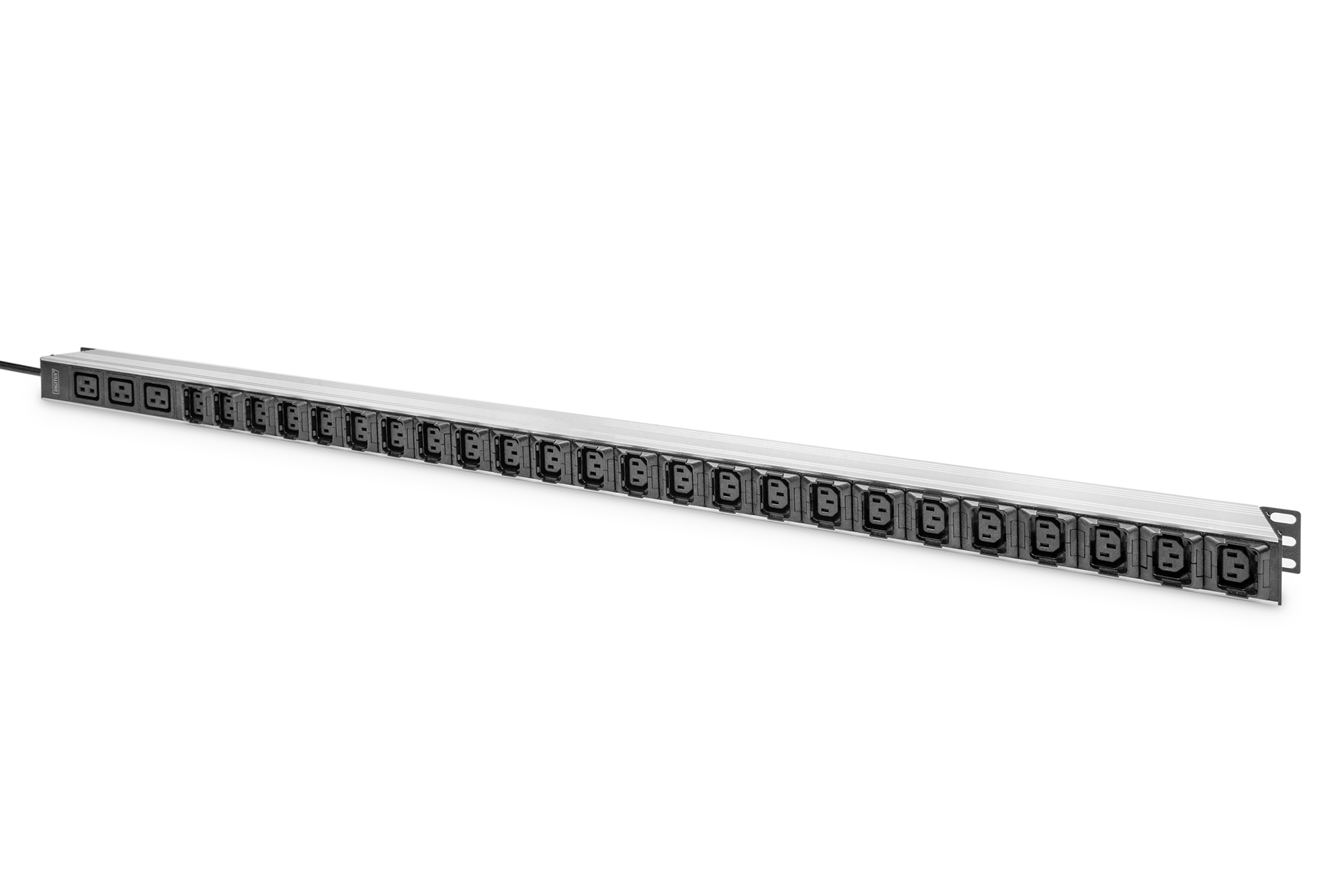 Digitus PDU IT di base, monofase 16 A, 24 x C13, 3 x C19, cavo di alimentazione da 3 m, spina IEC 60309 16 A