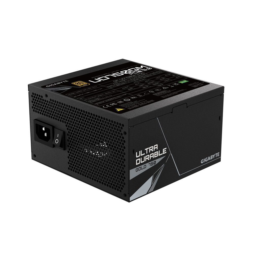 Gigabyte UD750GM PG5 unidad de fuente de alimentacin 750 W 20+4 pin ATX ATX Negro