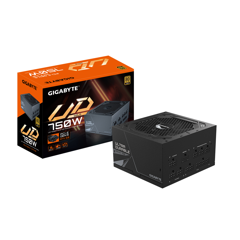 Gigabyte UD750GM PG5 unidad de fuente de alimentacin 750 W 20+4 pin ATX ATX Negro