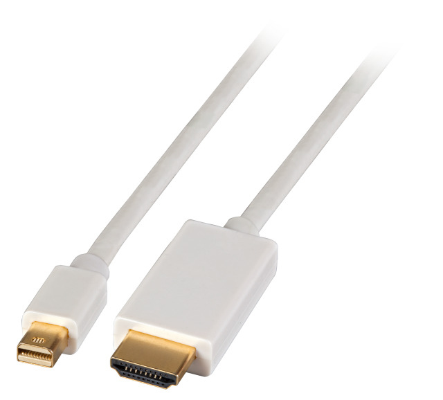 EFB Elektronik K5562.1V2 video cable adapter 1 m Mini DisplayPort HDMI White