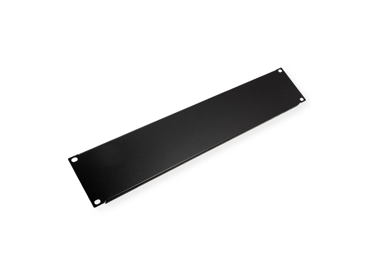 ROLINE Blindabdeckung - Jet Black, RAL 9005 - 2U - 48.3 cm (19)