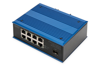 Digitus Commutateur industriel PoE 8 ports 10/100/1000BASE-TX + 1 port 1000BASE-FX