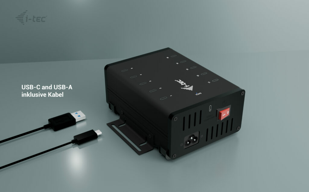 i-tec Hub - 15 W pro Port, Laden + Daten, Metal