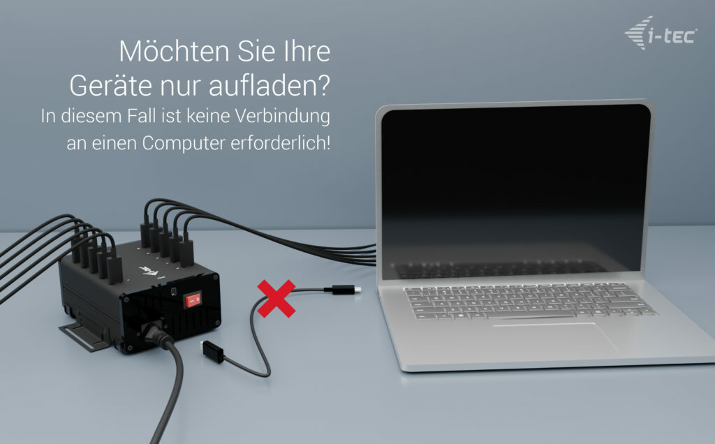i-tec Hub - 15 W pro Port, Laden + Daten, Metal