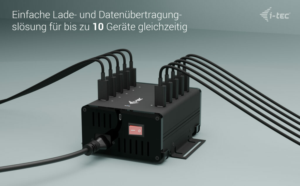 i-tec Hub - 15 W pro Port, Laden + Daten, Metal