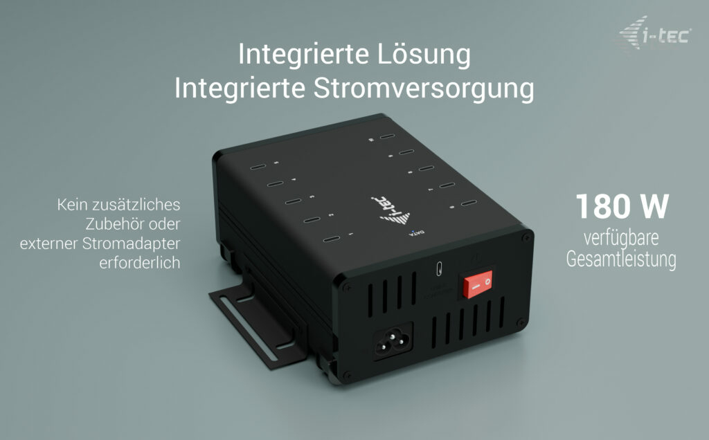 i-tec Hub - 15 W pro Port, Laden + Daten, Metal
