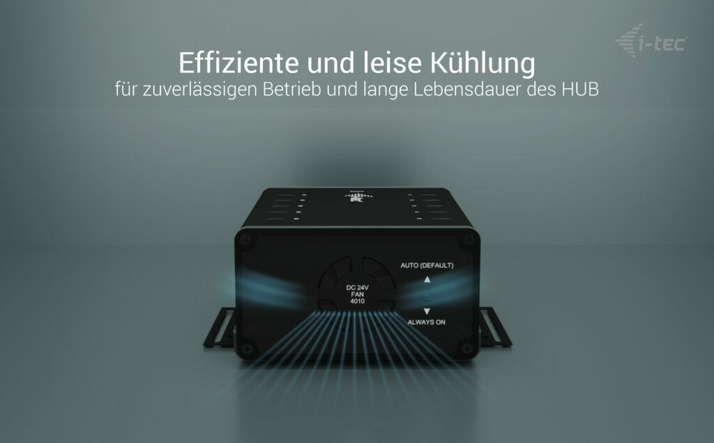 i-tec Hub - 15 W pro Port, Laden + Daten, Metal