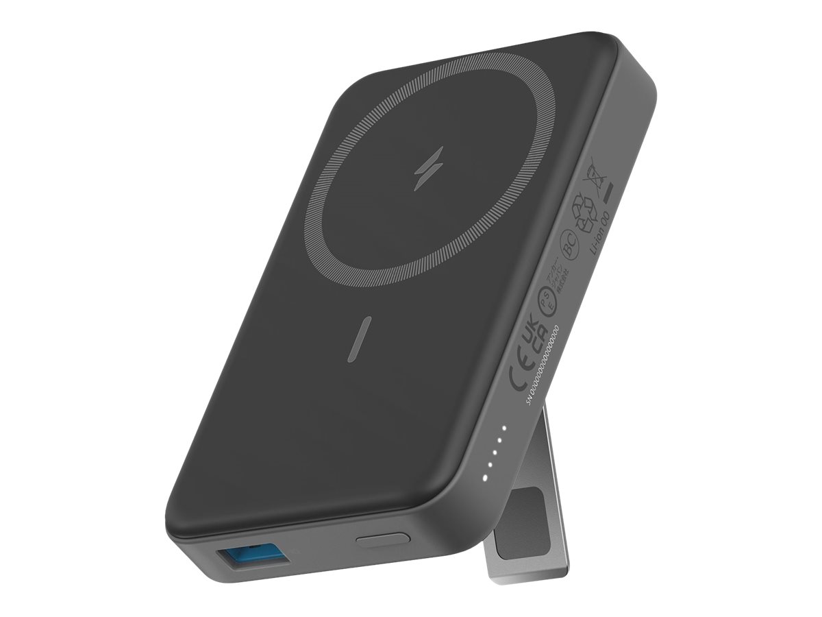 Anker Innovations Anker MagGo 633 - Induktive Power Bank - Magnethalterung - 10000 mAh - 20 Watt - PD - 2 Ausgabeanschlussstellen (USB, 24 pin USB-C)