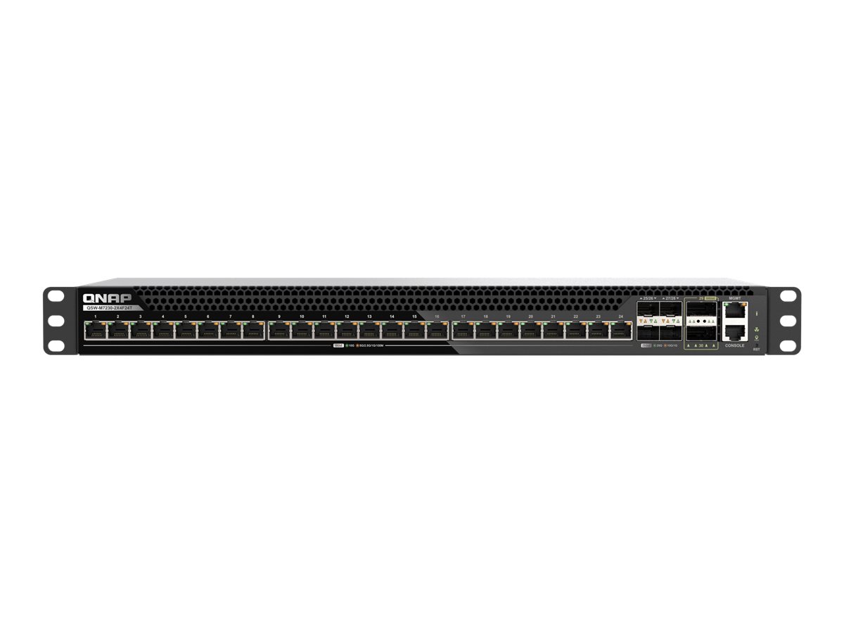 QNAP QSW-M7230-2X4F24T network switch Managed L3 10G Ethernet (100/1000/10000) 1U Black