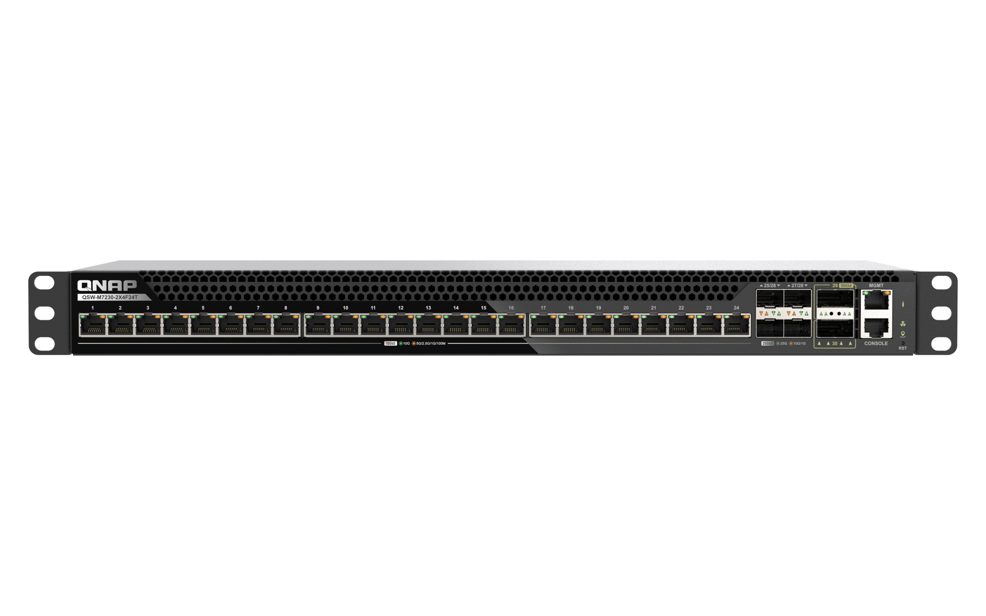 QNAP QSW-M7230-2X4F24T network switch Managed L3 10G Ethernet (100/1000/10000) 1U Black