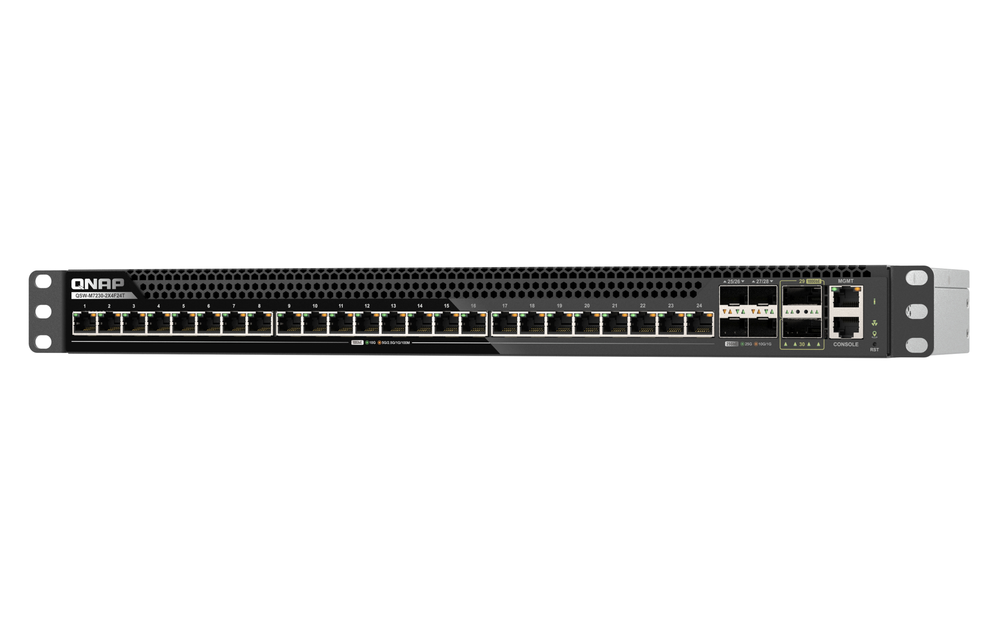 QNAP QSW-M7230-2X4F24T network switch Managed L3 10G Ethernet (100/1000/10000) 1U Black
