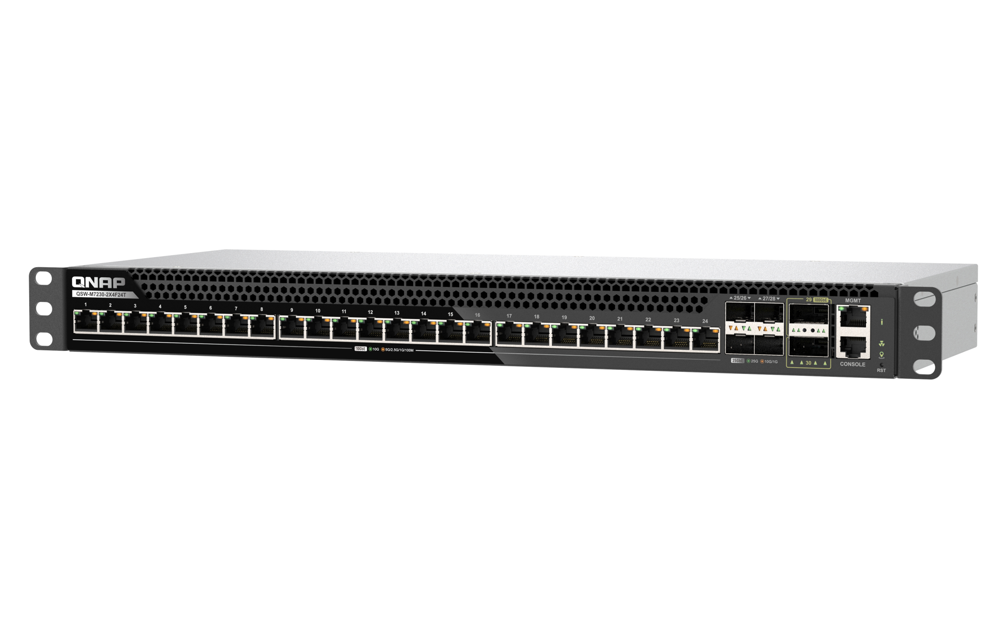 QNAP QSW-M7230-2X4F24T network switch Managed L3 10G Ethernet (100/1000/10000) 1U Black