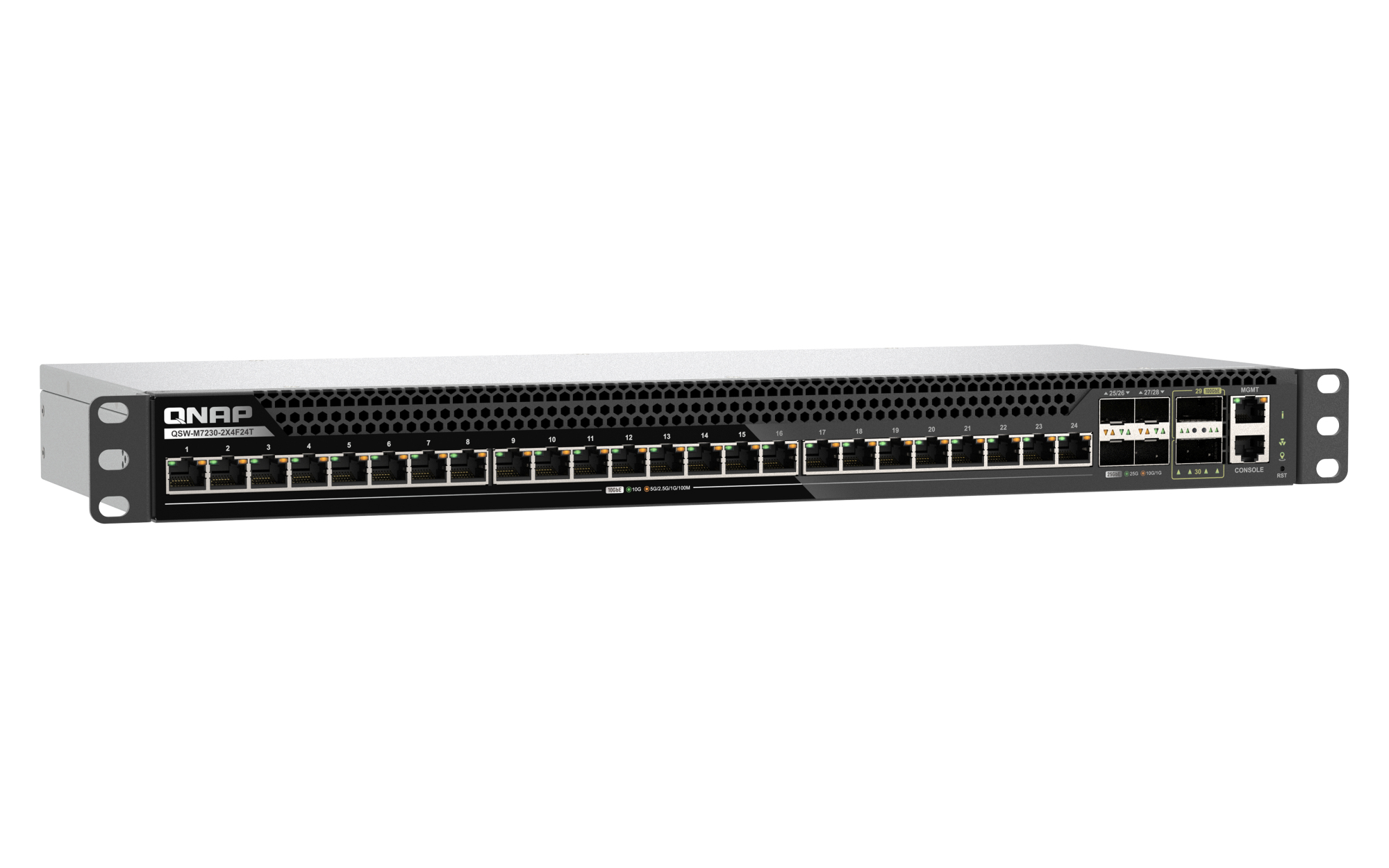 QNAP QSW-M7230-2X4F24T network switch Managed L3 10G Ethernet (100/1000/10000) 1U Black